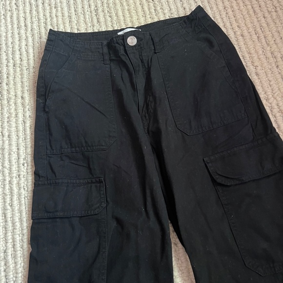 Pants & Jumpsuits Zara Black Cargo Pants Poshmark